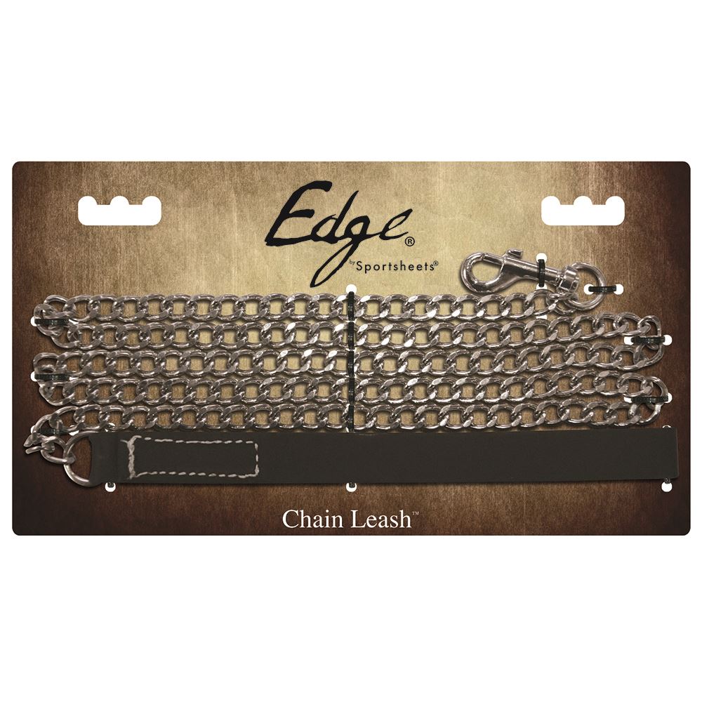 Edge Chain Leash Leather Bondage chain - Ohmytoy.co.uk